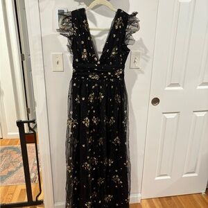 Natalia Floral Embellished Maxi Dress